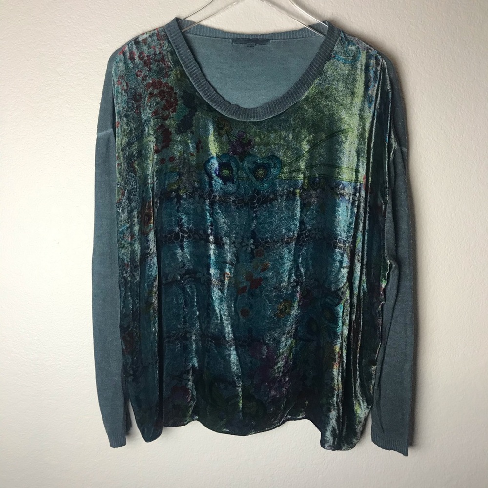 Johnny Was Long Sleeve Top Size Small
